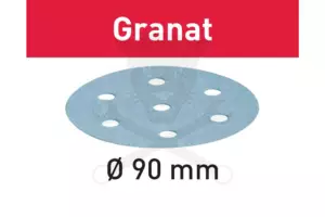 Csiszolópapír, tépőzáras  90 mm STF D90/6 P240 GR/100 Granat 100 db