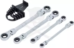 Torx csillagkulcs készlet 4 db-os csuklós - 8 méret: E6 - E24 - BGS