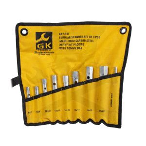 Csőkulcs készlet 8+1 db-os 6-22 mm-ig ART-531 - GK Tools (E-2016 KLT)