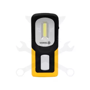 Szerelőlámpa (zseb) LED 3W COB mágneses, kampós - Vorel