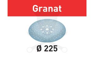 Csiszolópapír, tépőzáras 225 mm STF D225/128 P180 GR/5 Granat 5 db