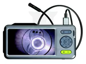 Videoszkóp - inspekciós kamera  4.9 mm-es dupla kamerafej + 5" HD IPS