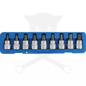 Rátűzőkulcs - crowa+bit készlet 3/4"torx 9 db-os - BGS