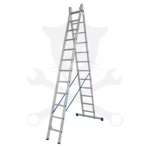 Létra ALU létrafokos sokcélú álló 2x12 fokos - Krause STABILO