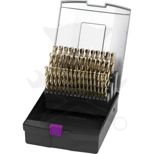 Csigafúró készlet HSS Co5 Kobalt bevonatú  41 db-os 6.0-10.0 mm - Optimum