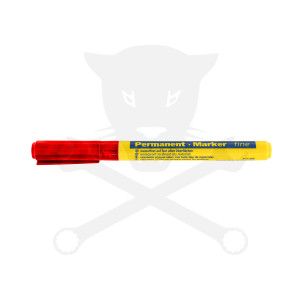 Jelölő filctoll, piros 1.0 mm - Bleispitz