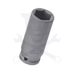 Légkulcsfej 1/2" 6 l.h. 18-as - Cr-Mo - Genius