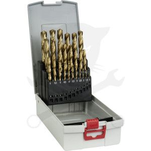 Csigafúró készlet HSS-Tin 25 db-os 1.0-13.0 mm - Bosch