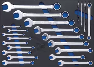 Csillag-villáskulcs készlet 25+4 db-os 8-32 mm + E-torx készletE6-E24 -tálcás
