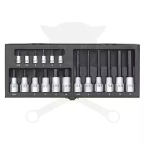 Rátűzőkulcs - crowa+bit 1/4"-1/2" torx készlet 18 darabos - Proxxon (23.100)