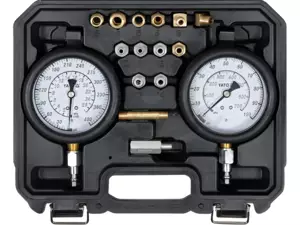 Olajnyomásmérő készlet váltó és motorhoz 17 db adapter - YATO
