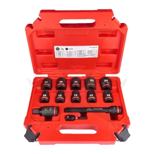 Dugókulcs - crowafej készlet 1/2" 6 lap 10-24 mm normál 13 db SHOCKWAVE (493248045)
