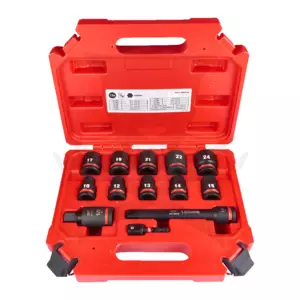 Dugókulcs - crowafej készlet 1/2" 6 lap 10-24 mm normál 13 db SHOCKWAVE (493248045)