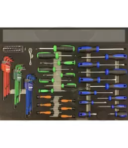 Csavarhúzó készlet 83 db-os szerszámos kocsiba - USA SERIES - SP Tools