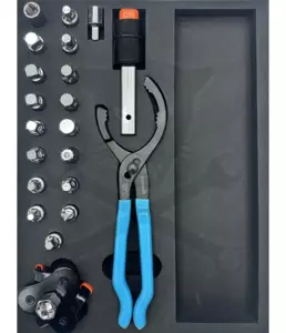 Szerszámkészlet, tálcás 28 db-os - SP Tools