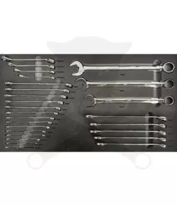 Tálcás SP Tools "XL" Csillag-villáskulcs készlet 26db-os - QUAD DRIVE