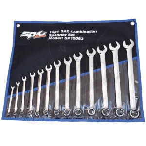 Csillag-villáskulcs készlet 13 db COLOS 1/4"-1" QUAD DRIVE - SP Tools