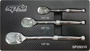 Crowa racsnis kulcs készlet 3 db-os 90 fogas 1/2"-3/8"-1/4" - SP Tools