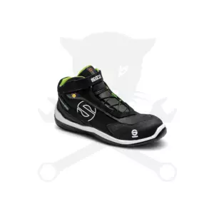 Munkavédelmi bakancs SPARCO - Racing EVO S3 ESD fekete-zöld 40-es