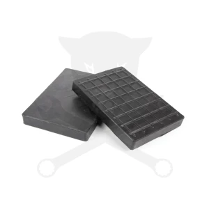 Gumikocka téglatest 165x120 x 20 mm magas - tömör - alul bütkykös
