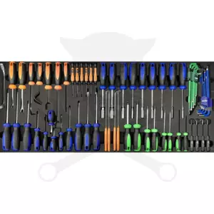 Tálcás SP Tools "L" Csavarhúzó klt 67 db-os