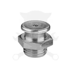 Zsírzógomb, egyenes, vezetőgyűrűs M10x1.5/16 - DIN3404