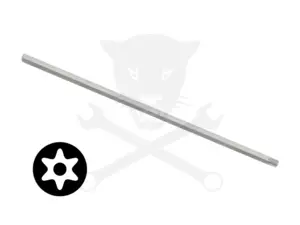 Bit torx 1/4" T08*200 mm hatágú lyukas