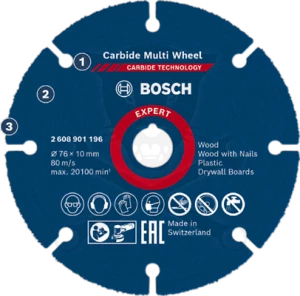Vágókorong  76 x 10 mm gyémánttárcsa univerzális - Bosch