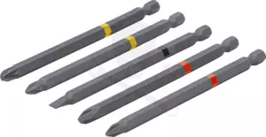 Bit készlet 5 db-os 1/4" 110 mm PH/PZ/SL - BGS