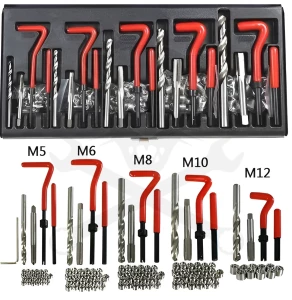Menetjavító készlet 131 db-os: M5-M6-M8-M10-M12 - WINMAX