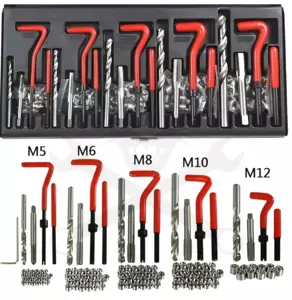 Menetjavító készlet 131 db-os: M5-M6-M8-M10-M12 - WINMAX
