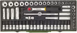 Dugókulcs készlet 3/8" 6 lap 6-24 mm 65 db-os Proxxon