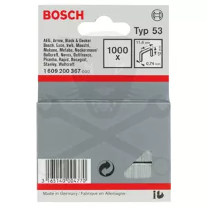 Tűzőkapocs 53-as típus - 12 mm 1000 db - Bosch