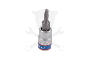 Rátűzőkulcs - crowa+bit 1/4" torx, furatos TPX15 - King Tony