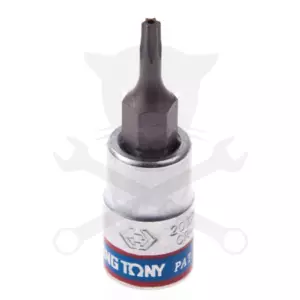 Rátűzőkulcs - crowa+bit 1/4" torx, furatos TPX40 - King Tony