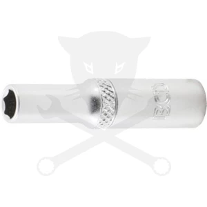 Dugókulcs - crowafej 1/4" 6 lap hosszú  6 mm BGS