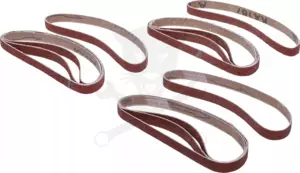Csiszolószalag készlet 10 x 330 mm - P60-80-120 x 4 db - BGS