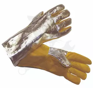 Kesztyű hegesztő, hő-lángálló - aluminizált marhabőr+kevlar "10.5"- (50WEGK1410)