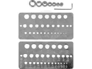 Furatmérő és mélységhatároló készlet 1.0 - 13.0 mm, 1/16" - 1/2" - Yato