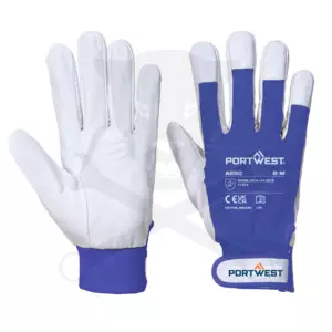 Kesztyű Premium sertésbőr Work 8-as M Kék