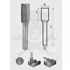 Turbómaró 10 x 20 mm hengeres, homlokfogazással, ZYAS 1020/S6 MX