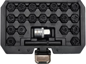 Kerékör kulcs készlet VW gyári kerékőrökhöz -lóhere minta- 22 db