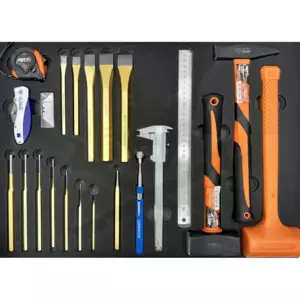 Tálcás SP Tools "M" Lakatos szerszám készlet 22db-os