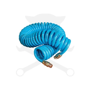 Levegőcső spirál 6 m kék - szerelt 8 mm / 5 mm PU - SP Tools