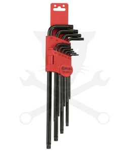Torxkulcs "L" alakú készlet 10 db-os torx, hosszú - Genius