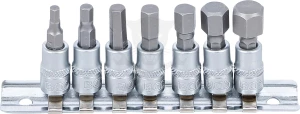 Rátűzőkulcs - crowa+bit 1/4" imbusz készlet 7 db-os, 4 - 12 mm