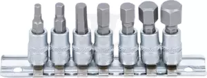 Rátűzőkulcs - crowa+bit 1/4" imbusz készlet 7 db-os, 4 - 12 mm