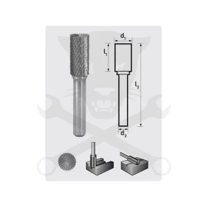 Turbómaró  6 x 16 mm hengeres, homlokfogazással, ZYAS 0616/S6 MX