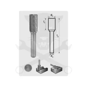 Turbómaró 6 x 16 mm hengeres, homlokfogazással, ZYAS 0616/S6 MX