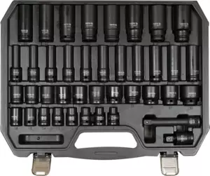 Légkulcsfej készlet 1/2" 40 db 9-30 mm rövid-hosszú
